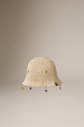 CROCHET HAT - CREAM